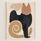 Modern Abstract Art Cat 2 Jigsaw Puzzle Gallery Image 1