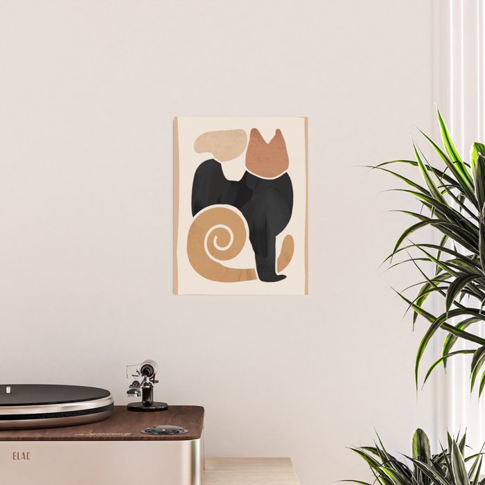 Modern Abstract Art Cat 2 Poster Gallery Image 2