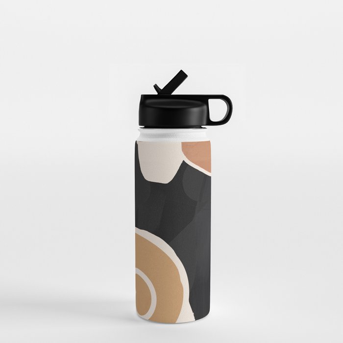 Modern Abstract Art Cat 2 Water Bottle Gallery Image 1