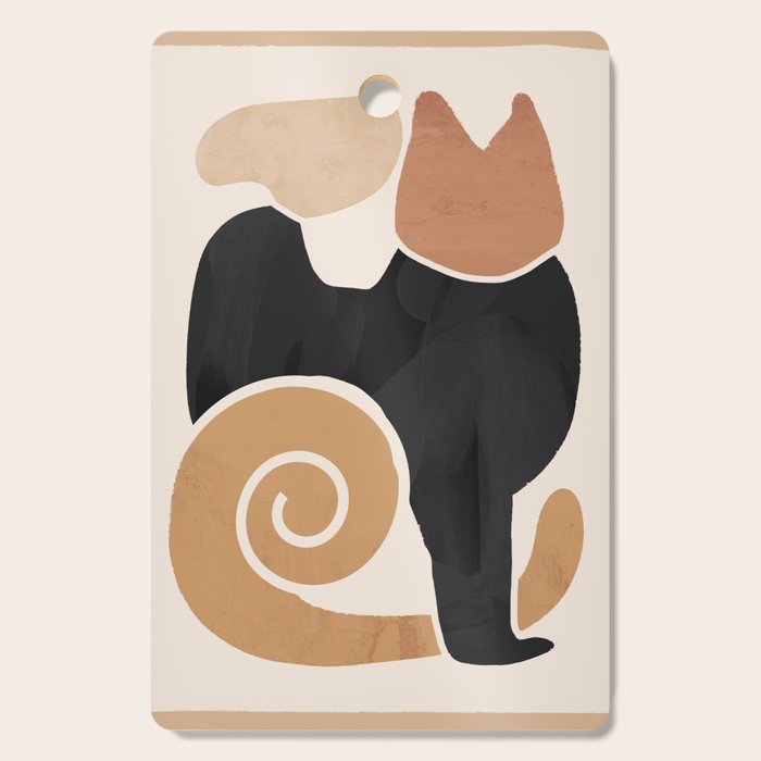Modern Abstract Art Cat 2 Cutting Board Gallery Image 1