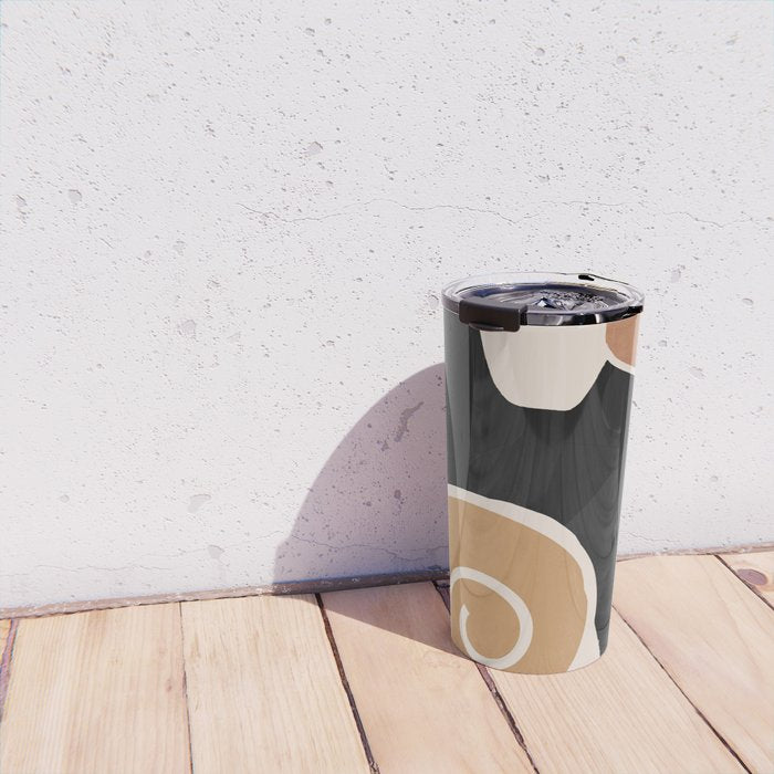 Modern Abstract Art Cat 2 Travel Mug Gallery Image 4