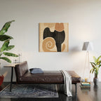 Modern Abstract Art Cat 2 Wood Wall Art Gallery Image 2