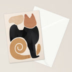 Modern Abstract Art Cat 2 Stationery Card Gallery Image 2