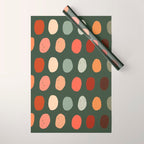 Hand drawn pastel dots pattern Wrapping Paper Gallery Image 1