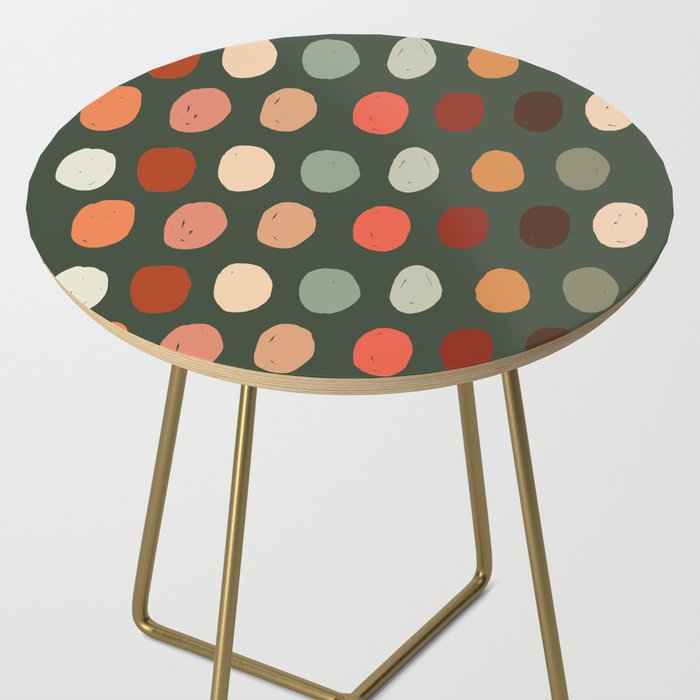 Hand drawn pastel dots pattern Side Table Gallery Image 2
