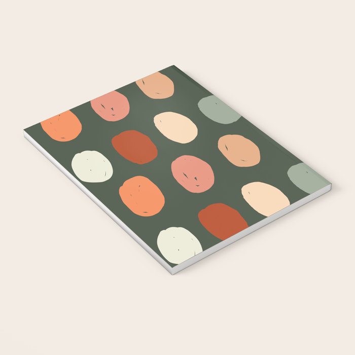 Hand drawn pastel dots pattern Notebook Gallery Image 3