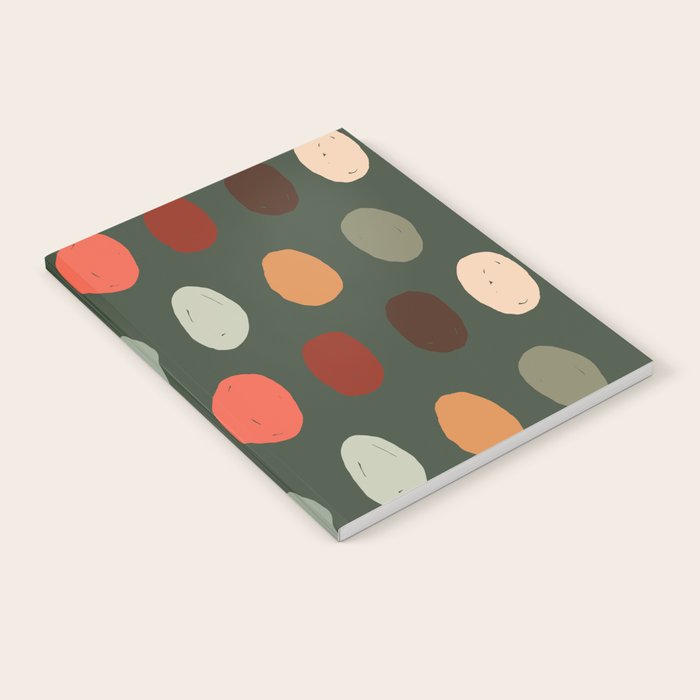 Hand drawn pastel dots pattern Notebook Gallery Image 2