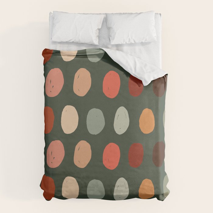 Hand drawn pastel dots pattern Duvet Cover Gallery Image 6