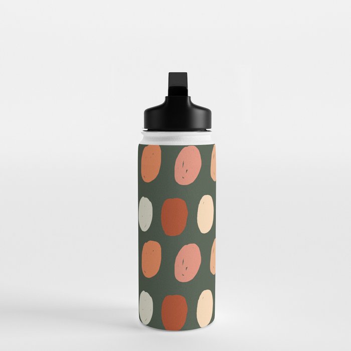 Hand drawn pastel dots pattern Water Bottle Gallery Image 3