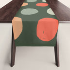 Hand drawn pastel dots pattern Table Runner Gallery Image 1