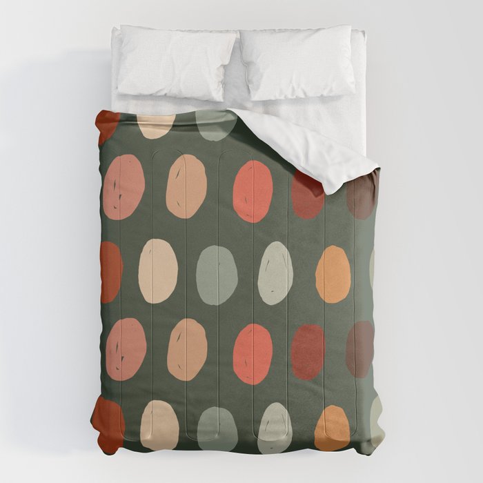 Hand drawn pastel dots pattern Comforter Gallery Image 6