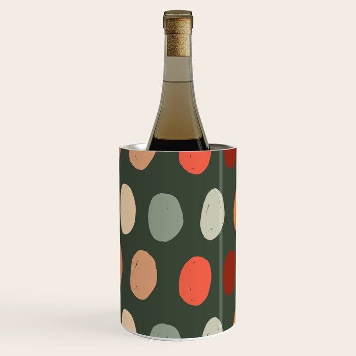 Hand drawn pastel dots pattern Wine Chiller Gallery Image 1