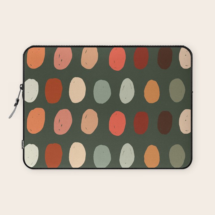 Hand drawn pastel dots pattern Laptop Sleeve Gallery Image 1