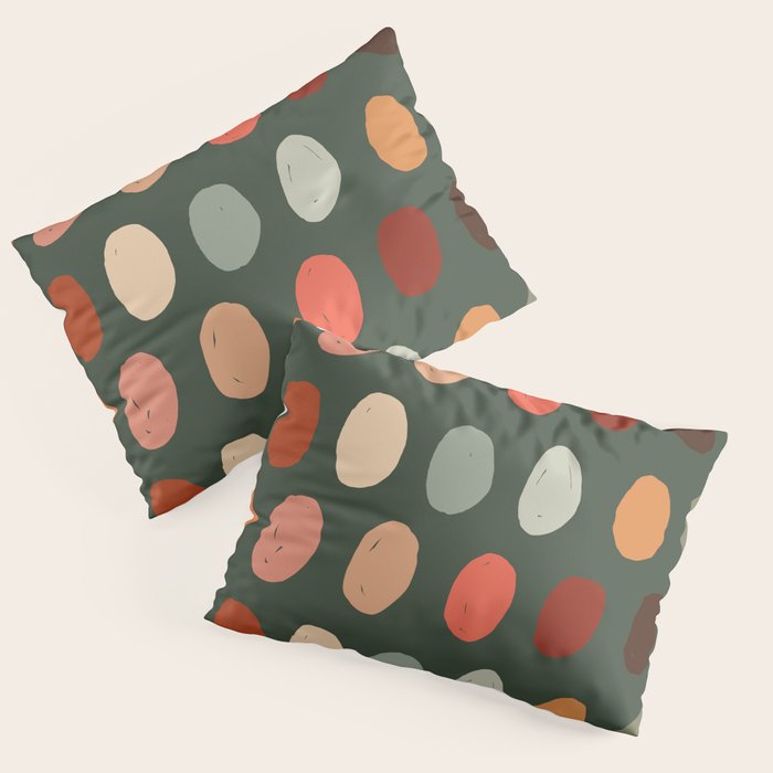 Hand drawn pastel dots pattern Pillow Sham Gallery Image 3