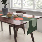 Hand drawn pastel dots pattern Table Runner Gallery Image 2