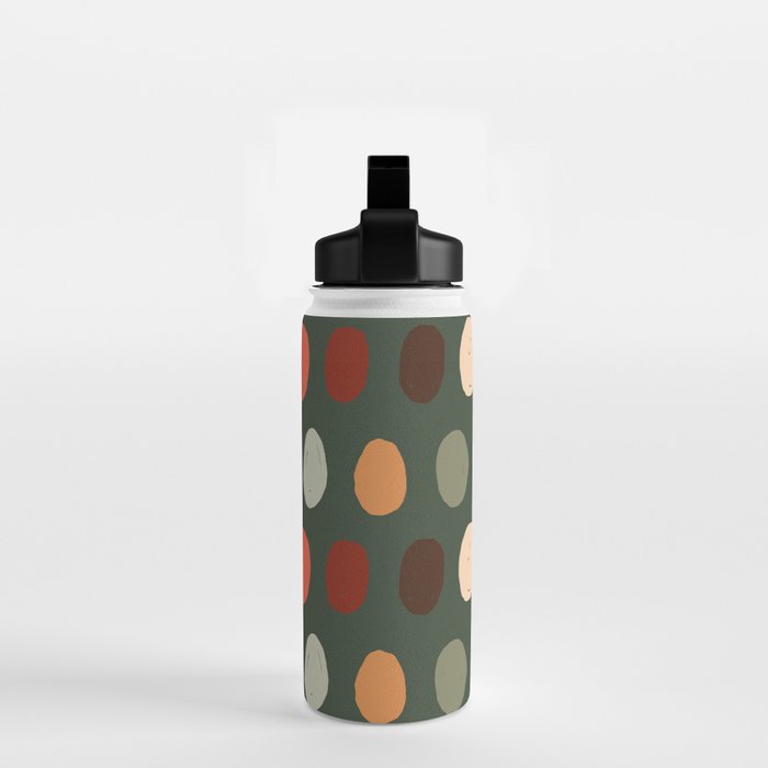 Hand drawn pastel dots pattern Water Bottle Gallery Image 2