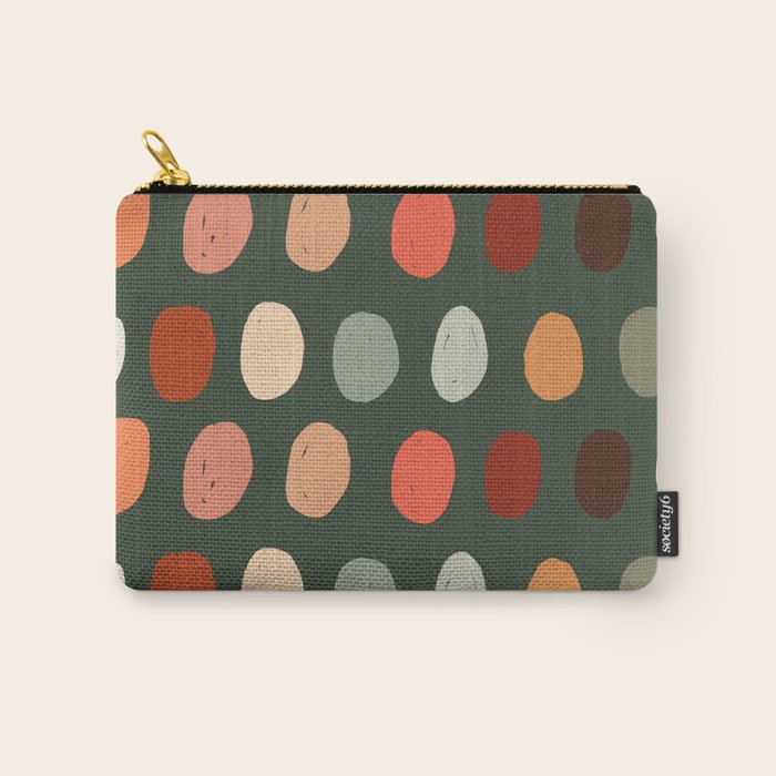 Hand drawn pastel dots pattern Carry All Pouch Gallery Image 1