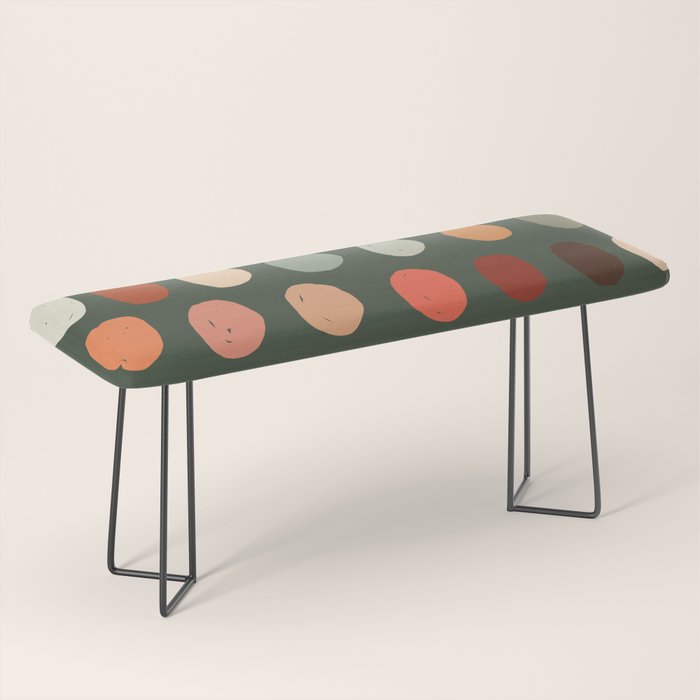 Hand drawn pastel dots pattern Bench Gallery Image 1