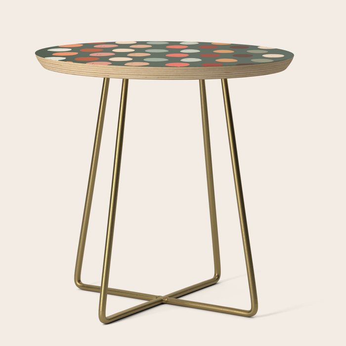Hand drawn pastel dots pattern Side Table Gallery Image 1