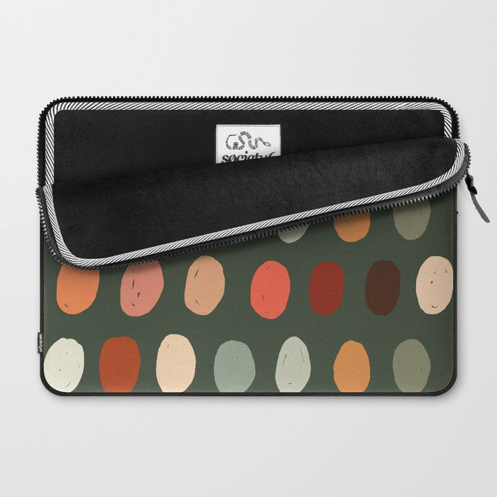 Hand drawn pastel dots pattern Laptop Sleeve Gallery Image 2