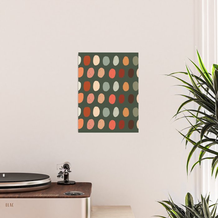 Hand drawn pastel dots pattern Poster Gallery Image 2