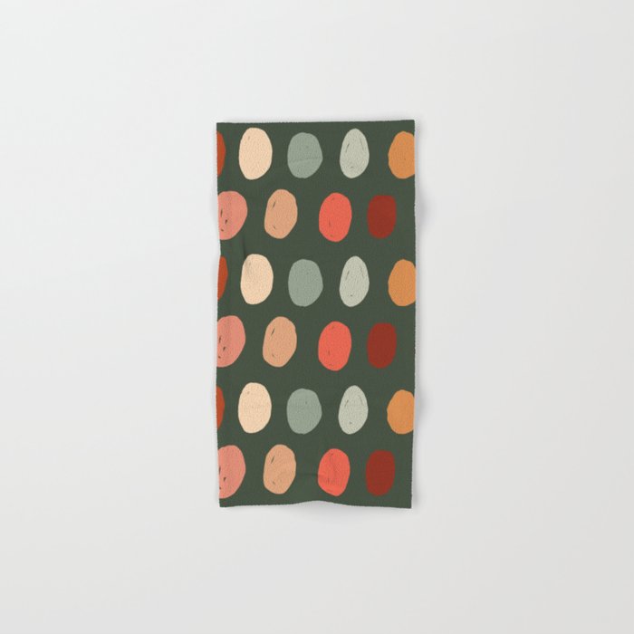 Hand drawn pastel dots pattern Bath Towel Gallery Image 1