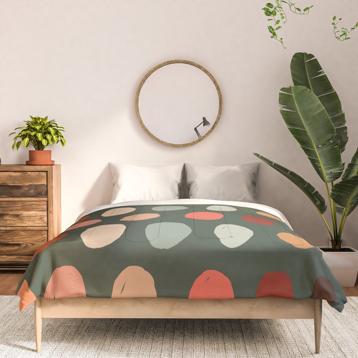 Hand drawn pastel dots pattern Comforter Gallery Image 3