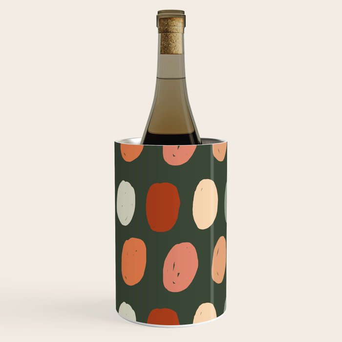 Hand drawn pastel dots pattern Wine Chiller Gallery Image 2