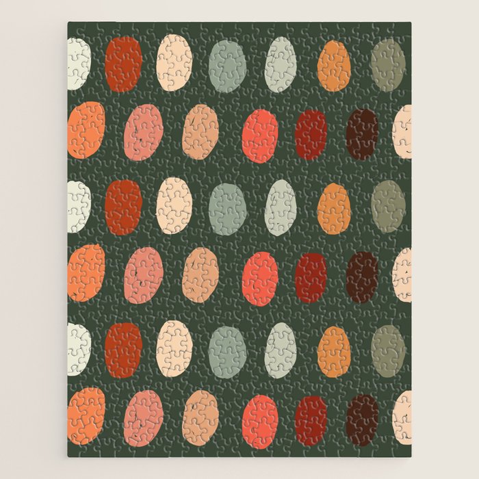 Hand drawn pastel dots pattern Jigsaw Puzzle Gallery Image 1