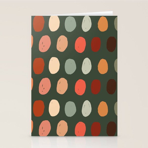 Hand drawn pastel dots pattern Stationery Card Gallery Image 2