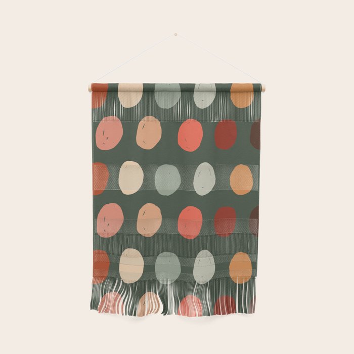 Hand drawn pastel dots pattern Wall Hanging Gallery Image 1