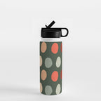 Hand drawn pastel dots pattern Water Bottle Gallery Image 1