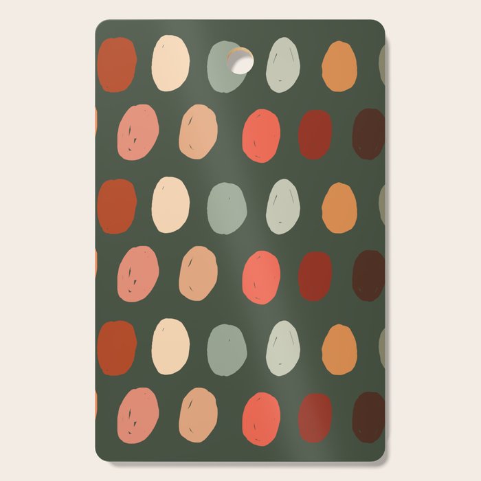 Hand drawn pastel dots pattern Cutting Board Gallery Image 1