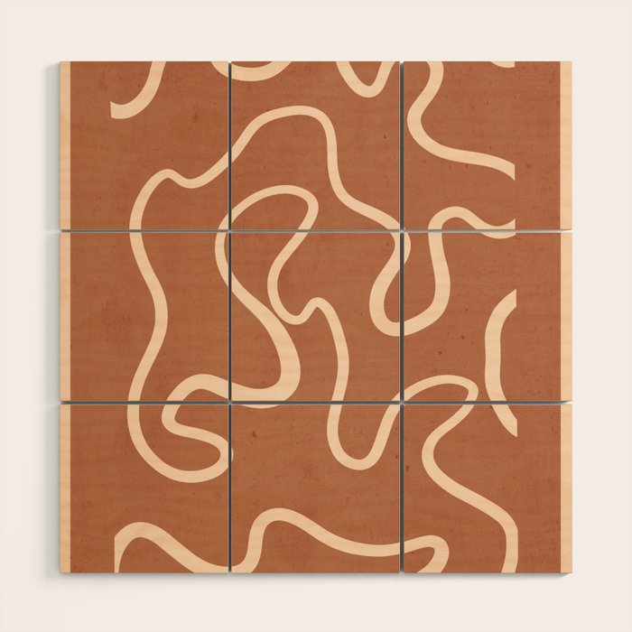 Abstract line art 245 Wood Wall Art Gallery Image 1