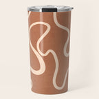 Abstract line art 245 Travel Mug Gallery Image 1