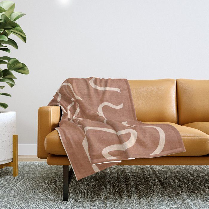 Abstract line art 245 Throw Blanket Gallery Image 1