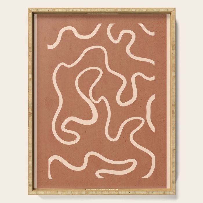 Abstract line art 245 Serving Tray Gallery Image 1