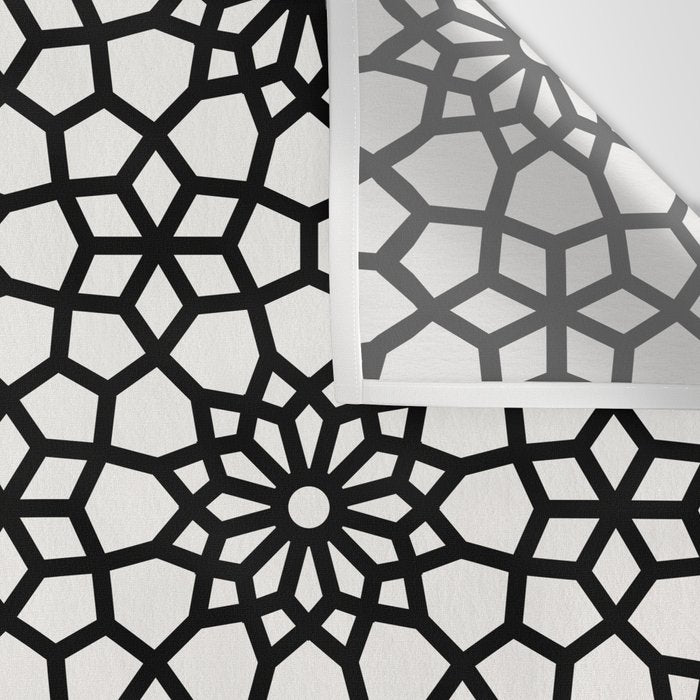 Persian Mosaic - Black Palette Wall Tapestry Gallery Image 3