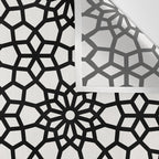 Persian Mosaic - Black Palette Wall Tapestry Gallery Image 3
