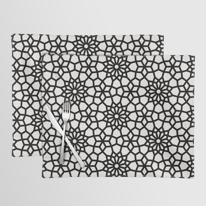 Persian Mosaic - Black Palette Placemat Gallery Image 1