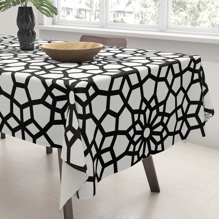 Persian Mosaic - Black Palette Tablecloth Gallery Image 3