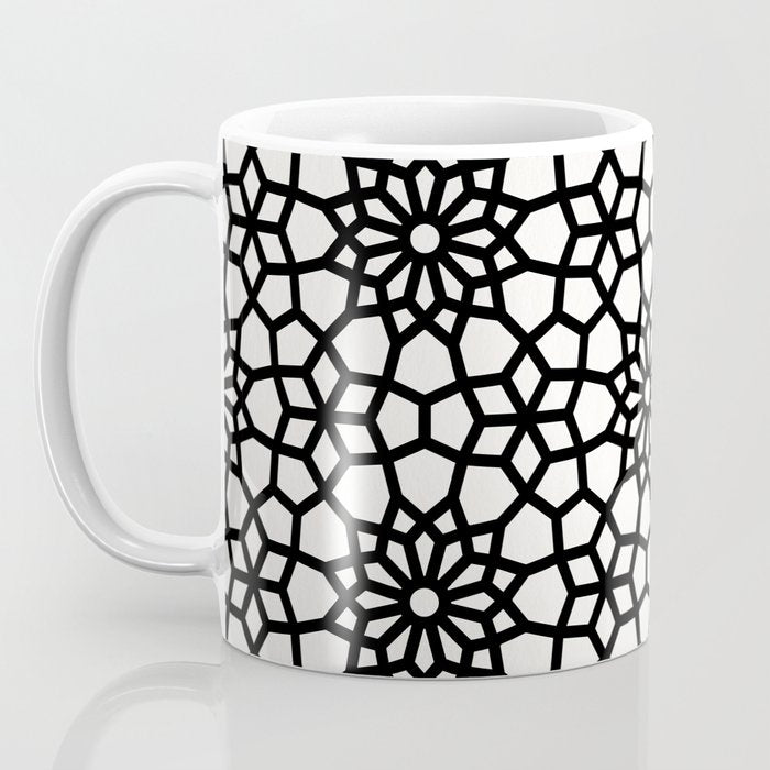 Persian Mosaic - Black Palette Coffee Mug Gallery Image 3
