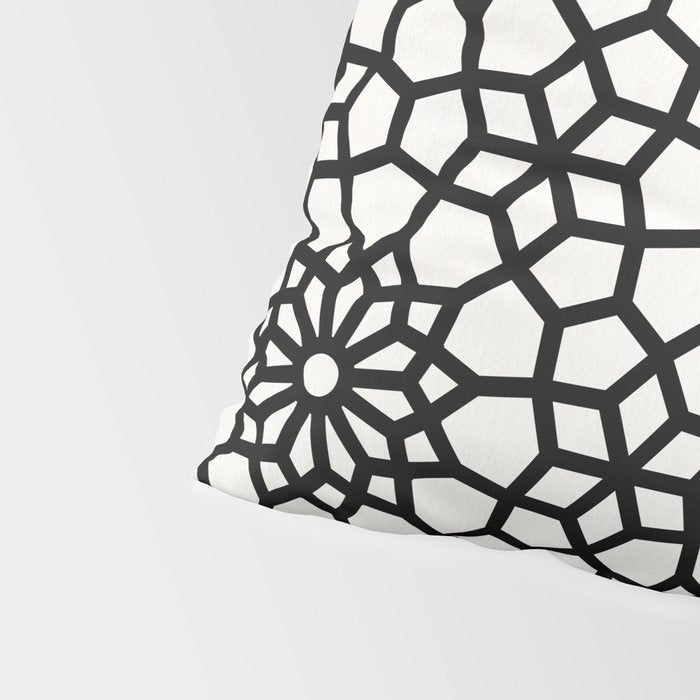 Persian Mosaic - Black Palette Pillow Sham Gallery Image 4