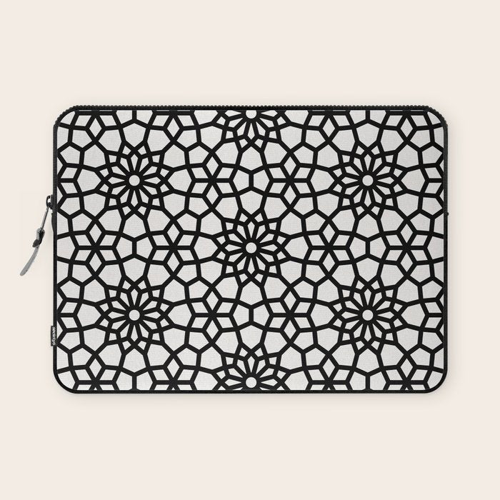 Persian Mosaic - Black Palette Laptop Sleeve Gallery Image 1