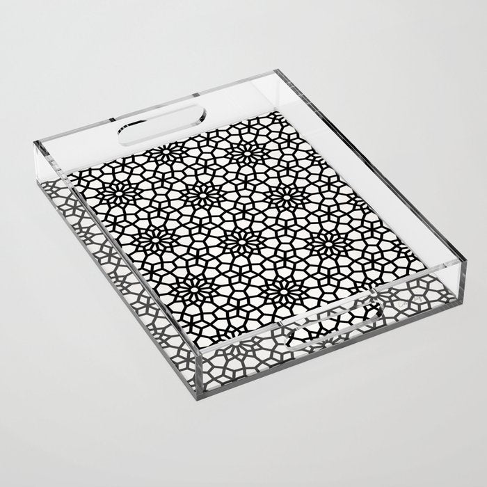 Persian Mosaic - Black Palette Acrylic Tray Gallery Image 1