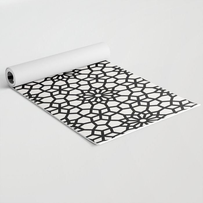 Persian Mosaic - Black Palette Yoga Mat Gallery Image 2