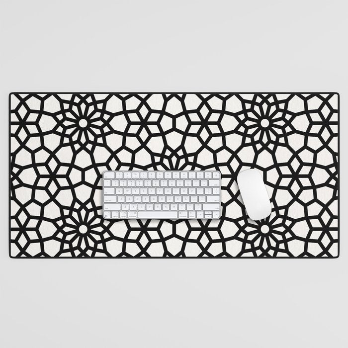 Persian Mosaic - Black Palette Desk Mat Gallery Image 1
