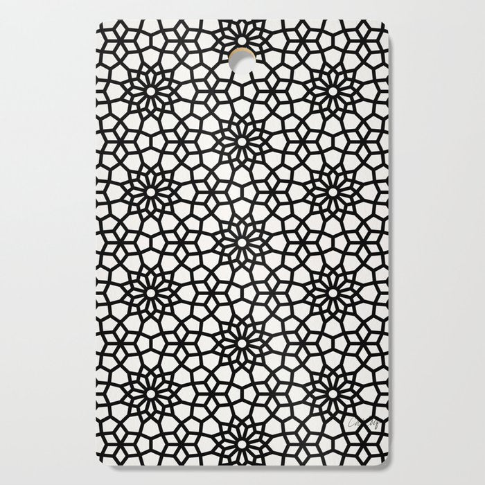 Persian Mosaic - Black Palette Cutting Board Gallery Image 1