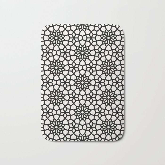 Persian Mosaic - Black Palette Bath Mat Gallery Image 1