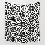 Persian Mosaic - Black Palette Wall Tapestry Gallery Image 4